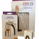 Kit Espumante - Abridor, tampa e cooler térmico