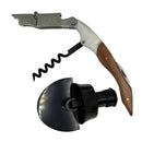 Kit Wine Lover - Saca-rolhas Madeira e Tampa Black